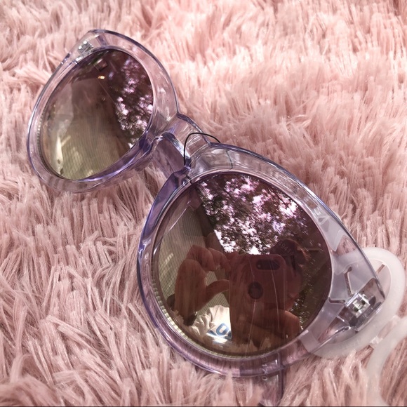New oval Sunnies retro sunglasses lavender - Picture 2 of 7